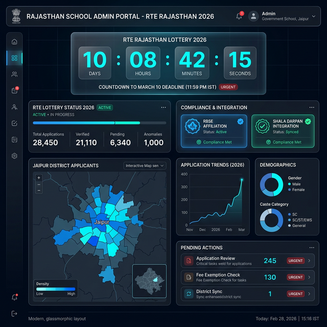 RTE Rajasthan Lottery Command Center