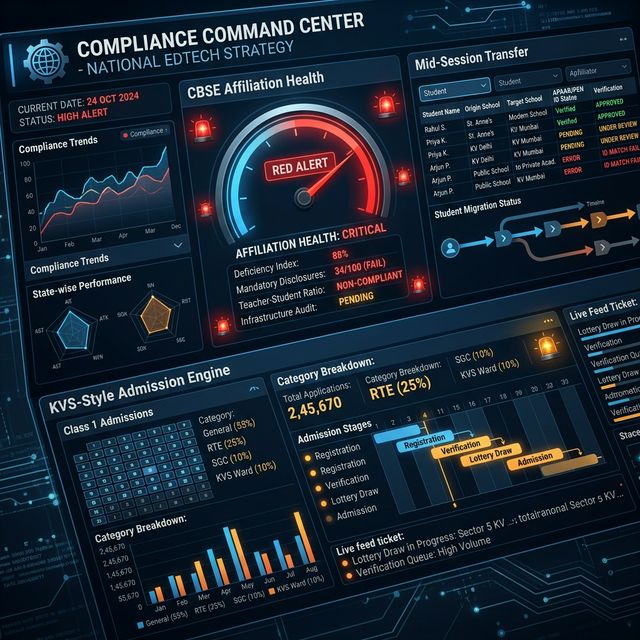 School Affiliation Red Alert Dashboard